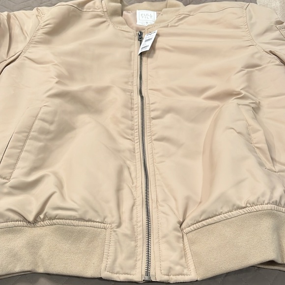 FULL TILT Womens Tan Bomber Jacket/NWT/S - Picture 13 of 16